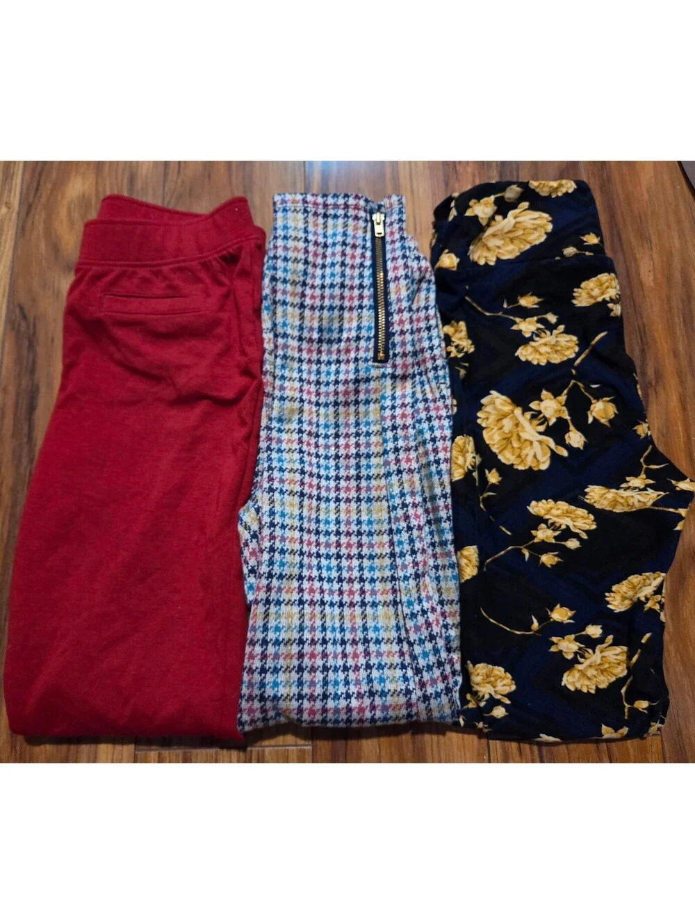 Set of 3 Girls' Leggings Sizes L/10-12